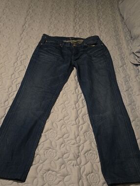 7 For All Mankind Women’s Straight-Leg Jeans in Dark Indigo